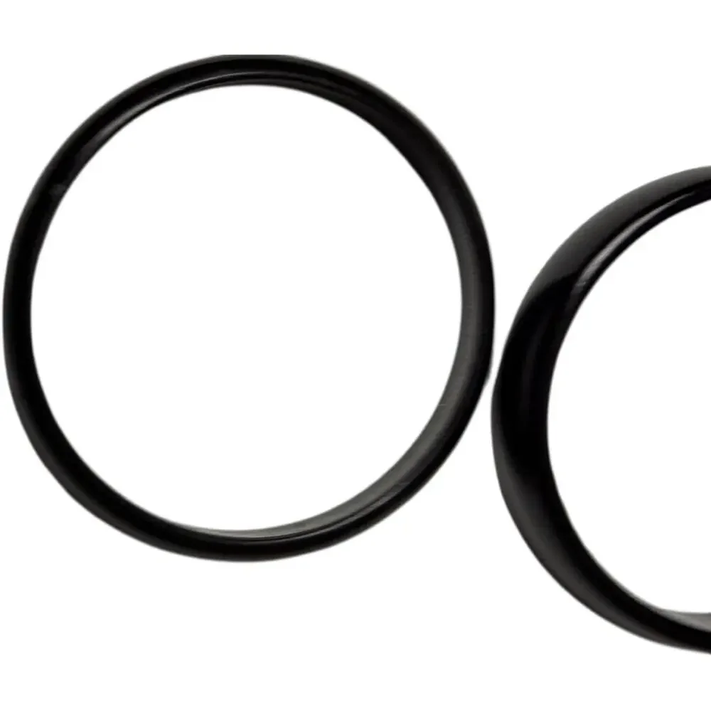 Black Circular Fashion Statement Bangle Bracelets